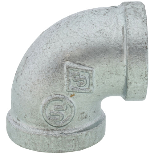 Main product image of 3/4" Galvanized Malleable 90-Degree Elbow