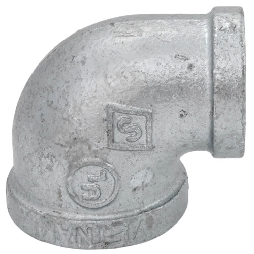 1" x 3/4" Galvanized Malleable Reducing Elbow