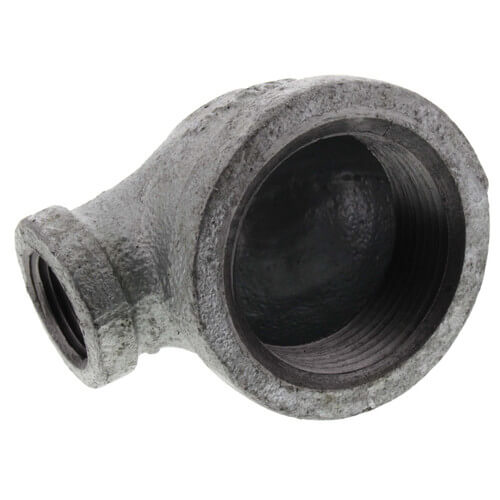 Main product image of 1-1/4" x 1/2" Galvanized Malleable Reducing Elbow