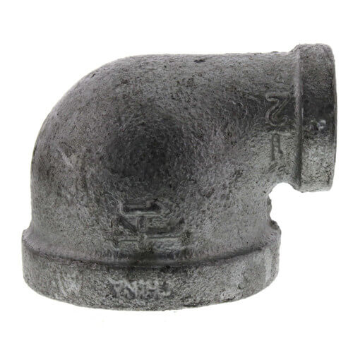 Main product image of 1-1/4" x 1/2" Galvanized Malleable Reducing Elbow