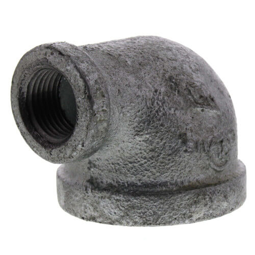 Main product image of 1-1/4" x 1/2" Galvanized Malleable Reducing Elbow