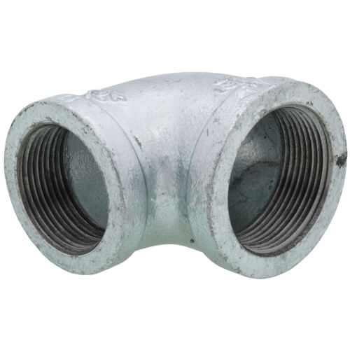 1-1/2" x 1-1/4" Galvanized Malleable Reducing Elbow