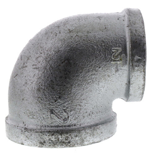 Main product image of 2" x 1-1/2" Galvanized Malleable Reducing Elbow
