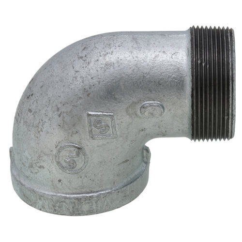 Main product image of 2" Galvanized Malleable 90-Degree Street Elbow