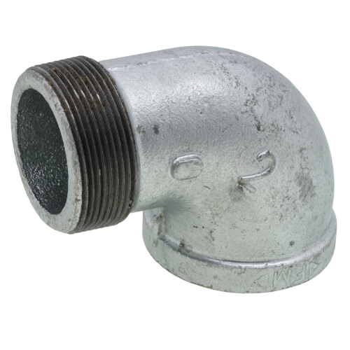 Main product image of 2" Galvanized Malleable 90-Degree Street Elbow