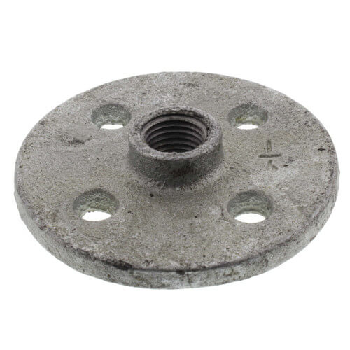 1/4" Galvanized Floor Flange w/ Holes
