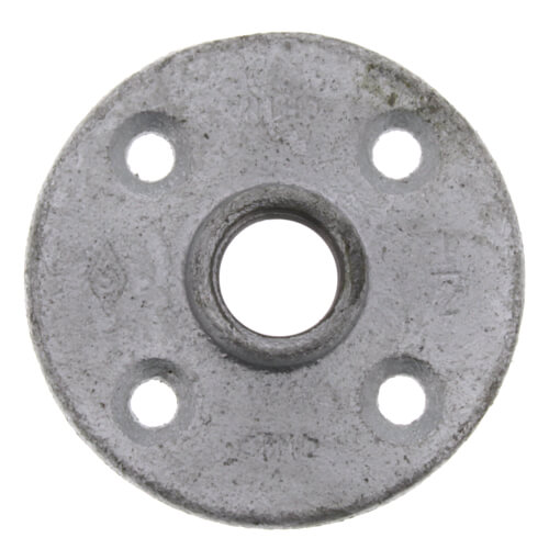 1/2" Galvanized Floor Flange w/ Holes