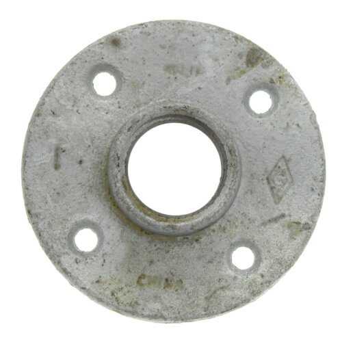 1" Galvanized Floor Flange w/ Holes