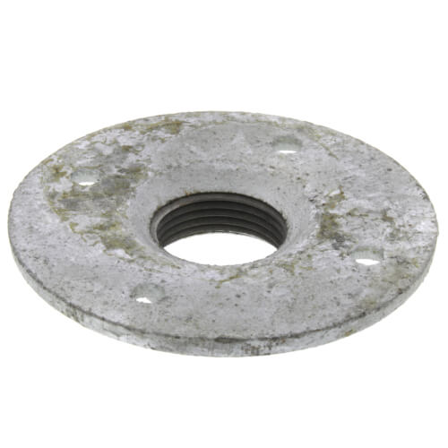 1" Galvanized Floor Flange w/ Holes