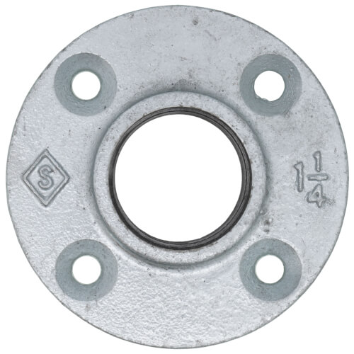 Main product image of 1-1/4" Galvanized Floor Flange w/ Holes
