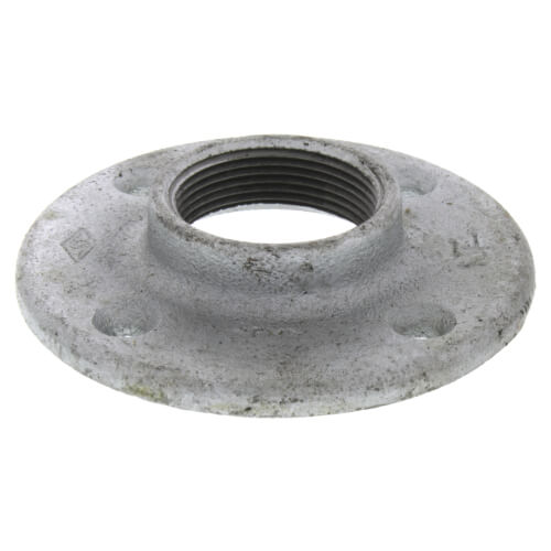 1-1/2" Galvanized Floor Flange w/ Holes