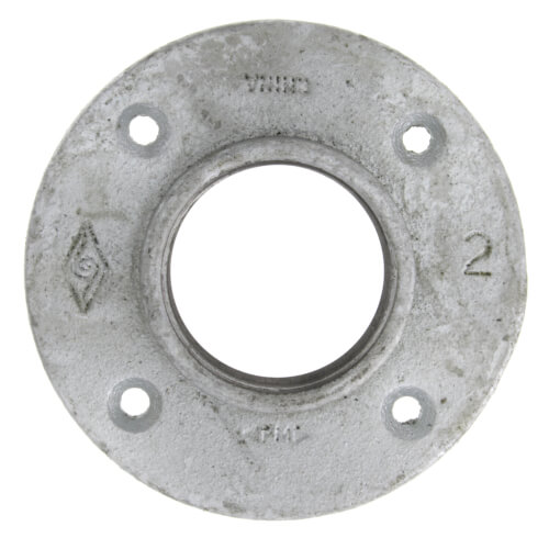 2" Galvanized Floor Flange w/ Holes