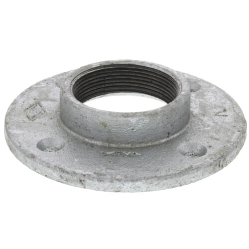 2" Galvanized Floor Flange w/ Holes