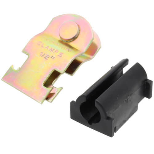 1/2" OD Electro-Galvanized Strut Cushion Clamp