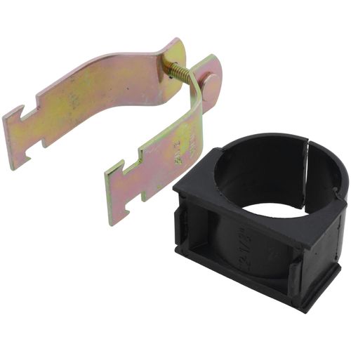 thumbnail image 2 of IRP 3/8" OD Tube Strut Mount Cushion Clamp - Electro Galvanized Gold (25-Pack) 2 of 3