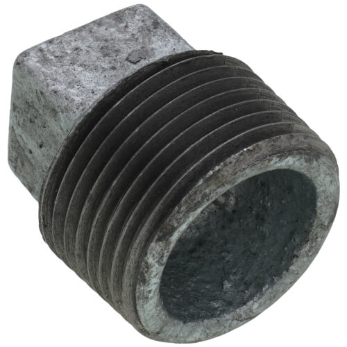 3/4" Galvanized Malleable Square Head Plug