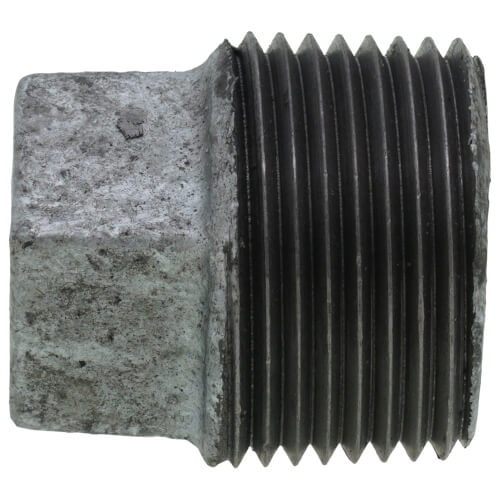 3/4" Galvanized Malleable Square Head Plug