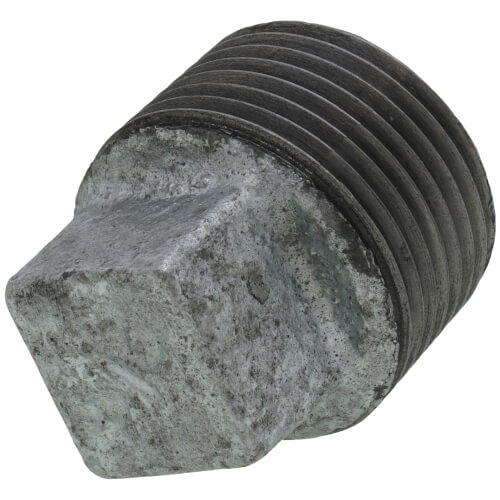 3/4" Galvanized Malleable Square Head Plug