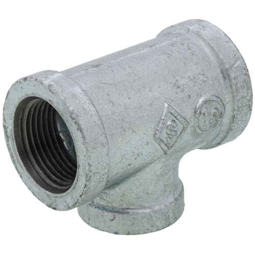 Main product image of 3/4" x 3/4" x 1/2" Galvanized Reducing Tee