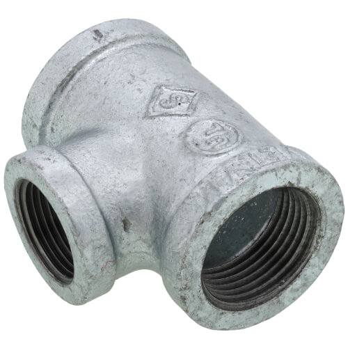 1" x 1" x 3/4" Galvanized Reducing Tee
