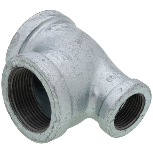 Main product image of 1-1/4" x 3/4" x 1-1/4" Galvanized Reducing Tee