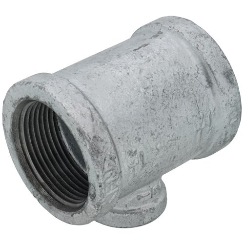 Main product image of 1-1/4" x 1-1/4" x 1/2" Galvanized Reducing Tee