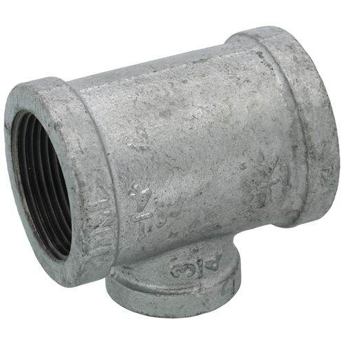 Main product image of 1-1/4" x 1-1/4" x 3/4" Galvanized Reducing Tee