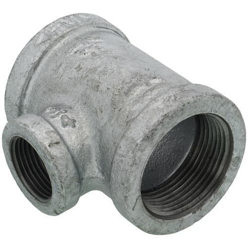 Main product image of 1-1/4" x 1-1/4" x 3/4" Galvanized Reducing Tee