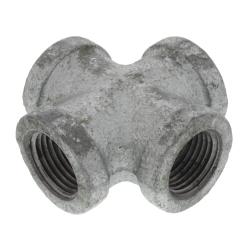 1/2" Galvanized Malleable Cross