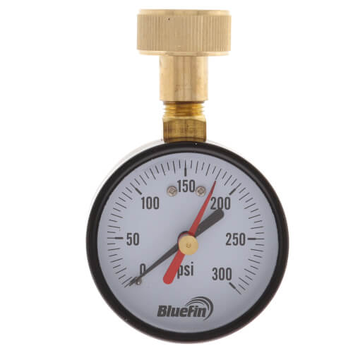 Main product image of Water Test Gauge, 3/4" Hose Thread (0 - 300 PSI)