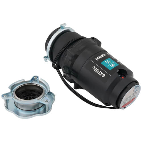 GXP50C Moen GXP50C GX PRO Prep Garbage Disposal with Power Cord, 1/2 HP