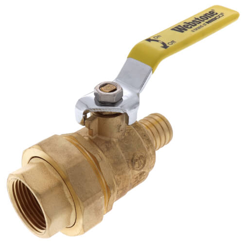 Main product image of 1" PEX Crimp x FNPT Union Ball Valve (Lead Free)