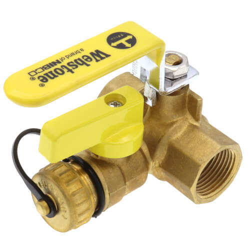 1-1/4" PEX Crimp Pro-Pal Ball Valve w/ Drain & Reversible Handle (Lead Free)