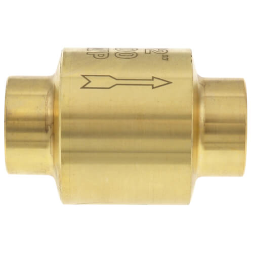 1/2" Sweat Spring Loaded Check Valve, Lead Free