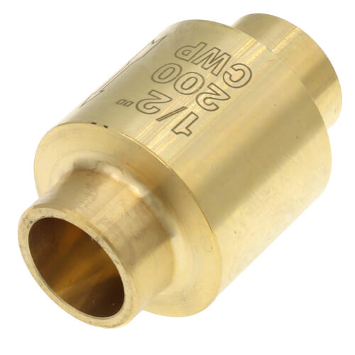 1/2" Sweat Spring Loaded Check Valve, Lead Free