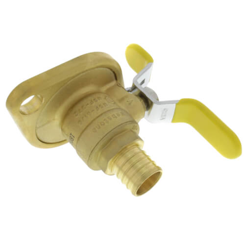 Main product image of 1" PEX Crimp Isolator Ball Valve w/ Detachable Rotating Flange, Lead Free