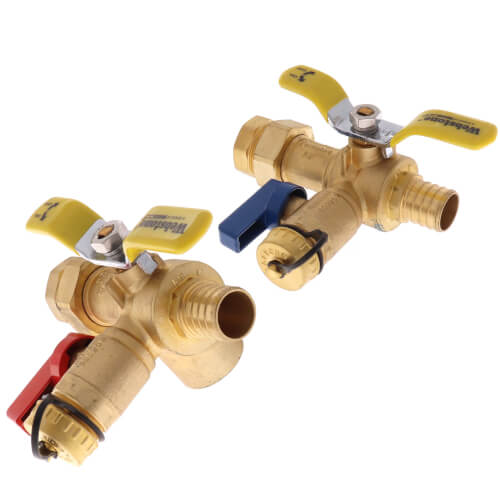 Main product image of 1" PEX Crimp Isolator E-X-P E2 Tankless Water Heater Service Valve Kit (Lead Free)