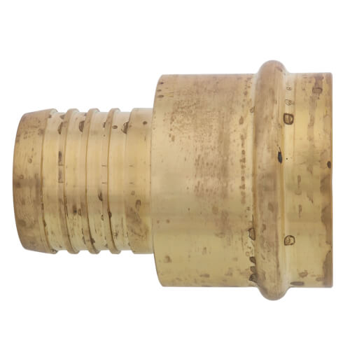 2" PEX Crimp x Copper Press Brass Adapter (Lead Free)