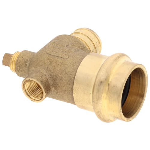Main product image of 3/4" PEX Crimp x Copper Press Brass Dual Vent Elbow (Lead Free)