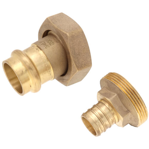 Main product image of 3/4" Press × PEX Crimp Transition Union (LF)