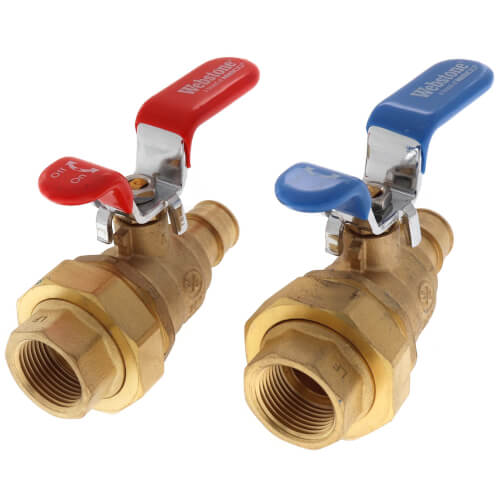 Main product image of 3/4" Expansion PEX E-X-P Union Ball Tankless Water Heater Service Valve Kit (Lead Free)