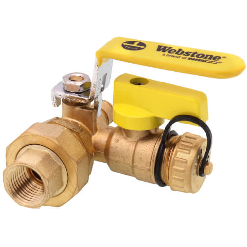Main product image of 1/2" Expansion PEX x FNPT Union Pro-Pal Ball Valve w/ Drain & Reversible Handle (Lead Free)