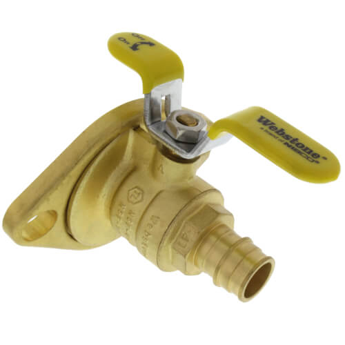 Main product image of 3/4" Expansion PEX Isolator Ball Valve w/ Detachable Rotating Flange, Lead Free