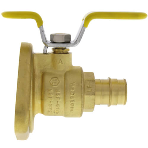 Main product image of 3/4" Expansion PEX Isolator Ball Valve w/ Detachable Rotating Flange, Lead Free