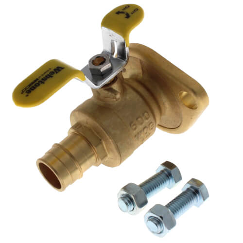 Main product image of 1" Expansion PEX Isolator Ball Valve w/ Detachable Rotating Flange, Lead Free