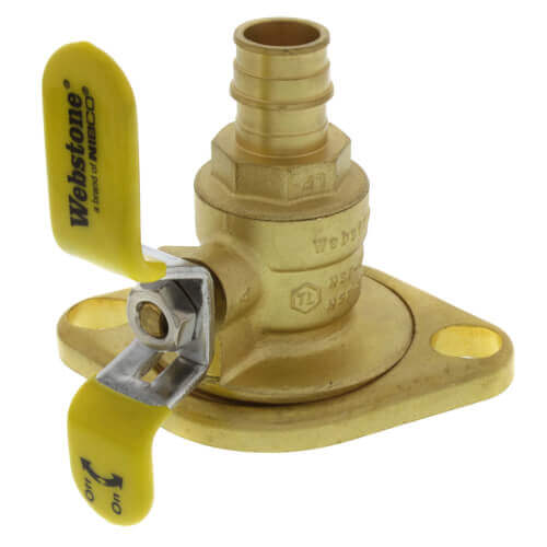 Main product image of 1" Expansion PEX Isolator Ball Valve w/ Detachable Rotating Flange, Lead Free