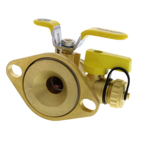 Main product image of 3/4" Expansion PEX Isolator Ball Valve w/ Multi-Function Drain & Rotating Flange, Lead Free
