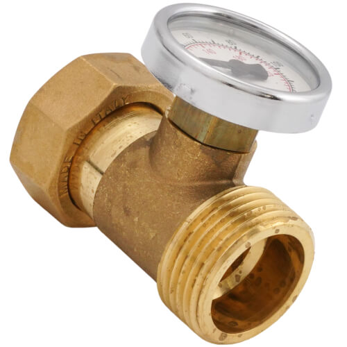 Main product image of 1" G1 Union Dual Scale Temperature Gauge (LF)