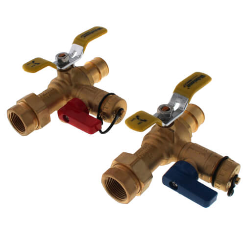 Main product image of 1" Expansion PEX Isolator E-X-P E2 Tankless Water Heater Service Valve Kit (Lead Free)