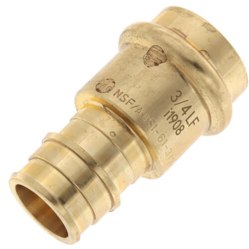 Main product image of 3/4" Expansion PEX x Copper Press Brass Adapter (Lead Free)